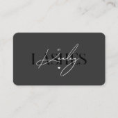 Lashes Tech Beauty Salon Elegante Handtekening Don Visitekaartje (Voorkant)