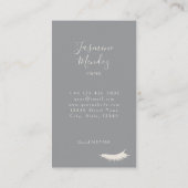 Lashes Tech Beige Minimalistisch Crème Salon Visitekaartje (Achterkant)