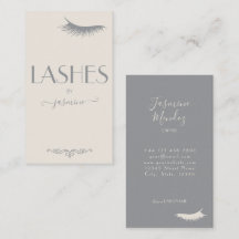 Lashes Tech Beige Minimalistisch Crème Salon