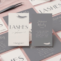 Lashes Tech Beige Minimalistisch Crème Salon