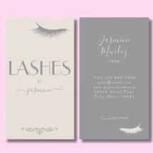 Lashes Tech Beige Minimalistisch Crème Salon
