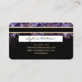 Lashes trendy Floral Creditcard waterverf Visitekaartje (Achterkant)