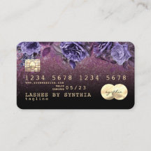 Lashes trendy Floral Creditcard waterverf