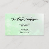 Lashes van Green Visitekaartje (Achterkant)