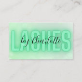 Lashes van Green Visitekaartje (Voorkant)