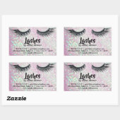 Lashes visitekaartje Sticker (Vel)