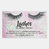Lashes visitekaartje Sticker (Voorkant)