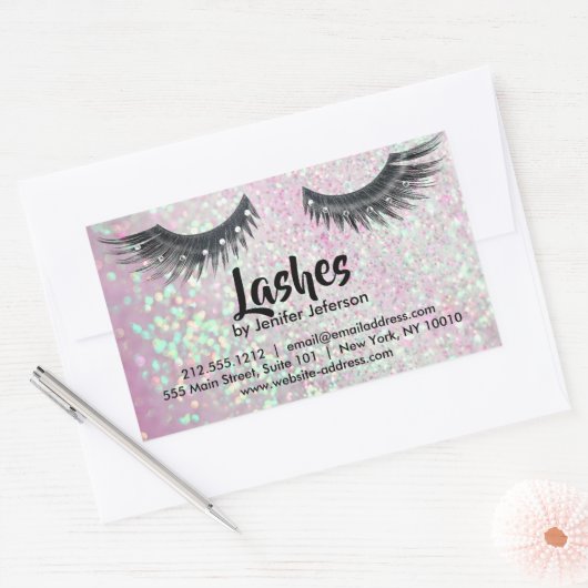 Lashes visitekaartje Sticker (Envelop)