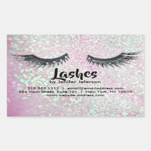 Lashes visitekaartje Sticker