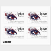 Lashes visitekaartje Sticker (Vel)