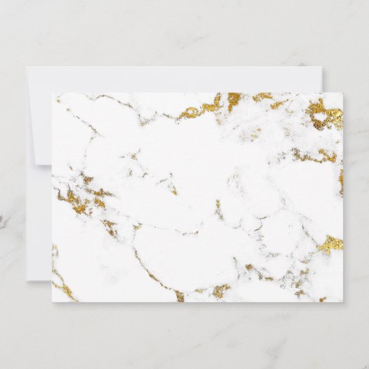 Lashes White Gold Marble Makeup Certificate Gift1 Kaart (Achterkant)