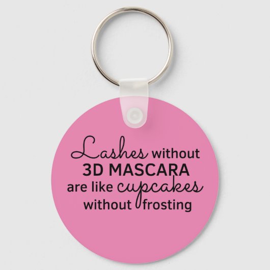 Lashes zonder mascara - Younique Sleutelhanger (Voorkant)