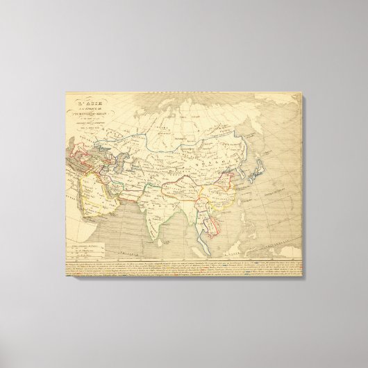 L'Asie, 1220 ap JC Canvas Afdruk (Voorkant)