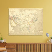L'Asie, 1220 ap JC Canvas Afdruk (Insitu (Woonkamer))