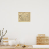 L'Asie, 1220 ap JC Poster (Keuken)