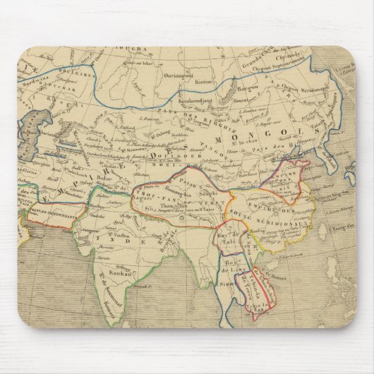 L'Asie, l'an 1220 ap JC Muismat (Voorkant)