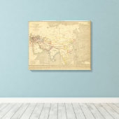 L'Asie, l'an 322 av JC Canvas Afdruk (Insitu (Houten vloer))