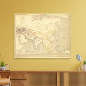 L'Asie, l'an 322 av JC Canvas Afdruk (Insitu (Woonkamer))