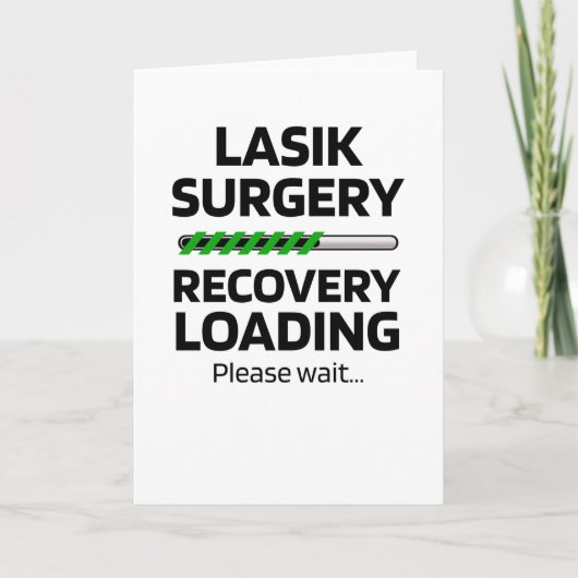 Lasik-chirurgie herstelt grappig cadeau kaart (Voorkant)