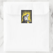 Lasinrichting voor metaalarbeiders vierkante sticker (Tas)