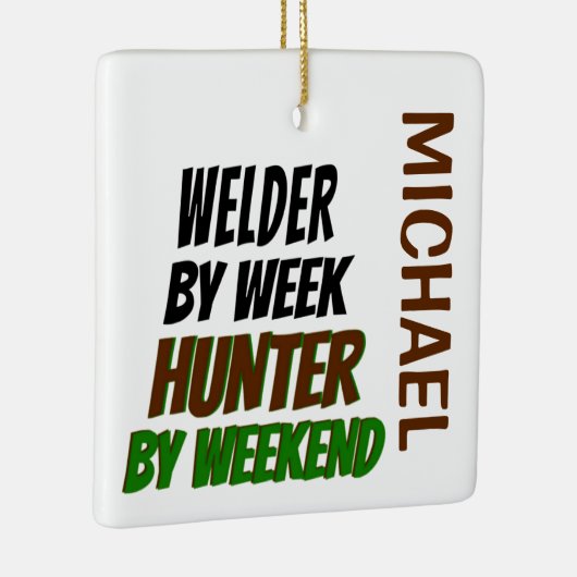Laslagers jagen CUSTOM Keramisch Ornament (Rechts)