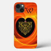 LASLEAF, zwart oranje geel Case-Mate iPhone Case (Achterkant)