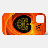 LASLEAF, zwart oranje geel Case-Mate iPhone Case (Achterkant (horizontaal))