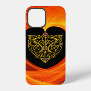 LASLEAF, zwart oranje geel iPhone 12 Hoesje