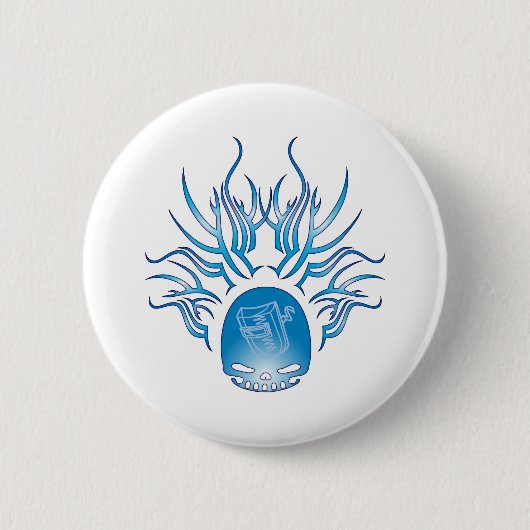 Lasmeeuw Ronde Button 5,7 Cm (Voorkant)