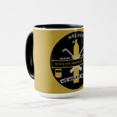 Lasmhumor Cadeau Mok (Voorkant links)