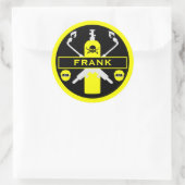 Lasmhumor Geschenk Ronde Sticker (Tas)