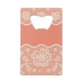 Laspatroon, bloem  4 creditkaart flessenopener (Achterkant)