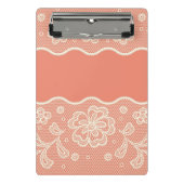 Laspatroon, bloem  4 mini klembord (Voorkant)