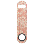 Laspatroon, bloem  4 speed flessenopener (Achterkant)