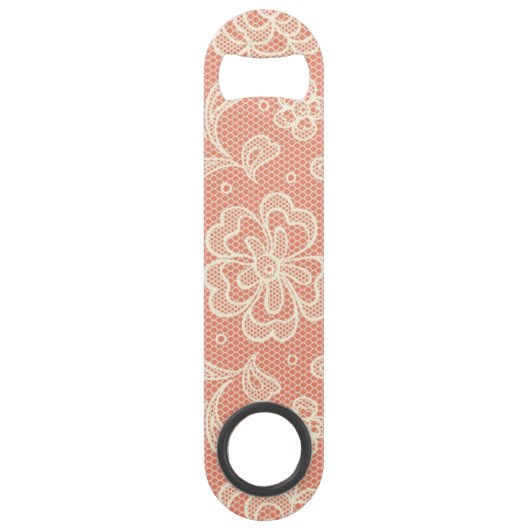 Laspatroon, bloem  4 speed flessenopener (Achterkant)