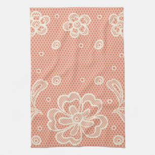 Laspatroon, bloem  4 theedoek