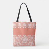 Laspatroon, bloem 4 tote bag (Achterkant)