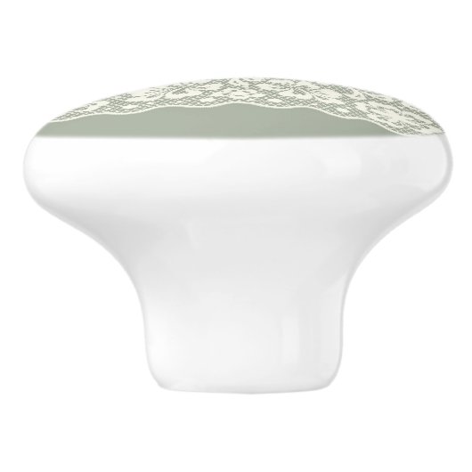 Laspatroon, bloem  5 keramische knop (Zijkant)