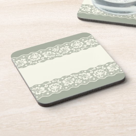 Laspatroon, bloem  5 onderzetter (Linkerzijde)