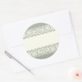 Laspatroon, bloem 5 ronde sticker (Envelop)