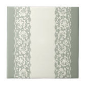 Laspatroon, bloem  5 tegeltje (Voorkant)