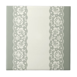 Laspatroon, bloem  5 tegeltje