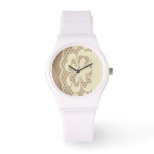 Laspatroon, bloem  7 horloge