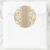 Laspatroon, bloem  7 ronde sticker (Tas)