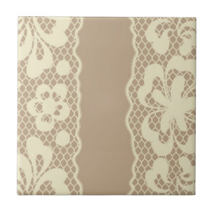 Laspatroon, bloem  7 tegeltje