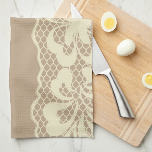 Laspatroon, bloem 7 theedoek (Quarter Fold)