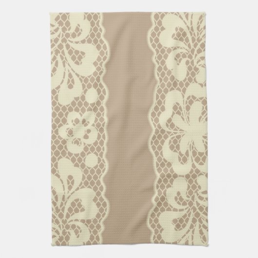 Laspatroon, bloem  7 theedoek (Verticaal)