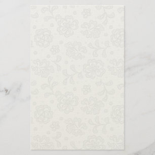 Laspatroon, bloem vintage 1 briefpapier