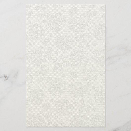 Laspatroon, bloem vintage 1 briefpapier (Voorkant)