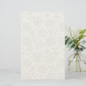 Laspatroon, bloem vintage 1 briefpapier (Staand voorkant)